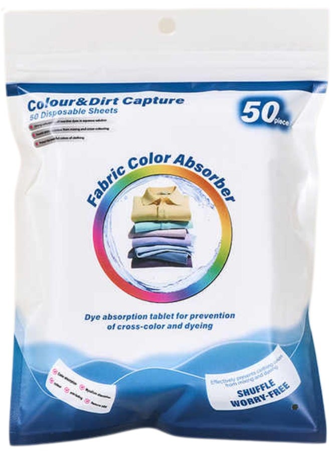 Generic Colour and Dirt 50 Sheets Laundry Deterrent Color and Dirt, Color Tangle Deterrent Laundry Wipes  - Image 3