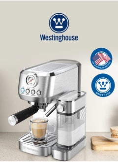 Westinghouse WKCMH1633 Espresso Coffee Maker – 20-Bar Pressure, Integrated Milk Frother, 700ml Milk Tank, Stainless Steel Design - pzsku/Z15929854C9765CFFCD68Z/45/_/1740941330/2a5bb042-1242-46e6-b6f3-b7e72b7220b6