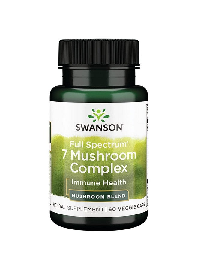 SWANSON مجمع الفطر الكامل الطيف 7 60 كبسولة نباتية - Image 2