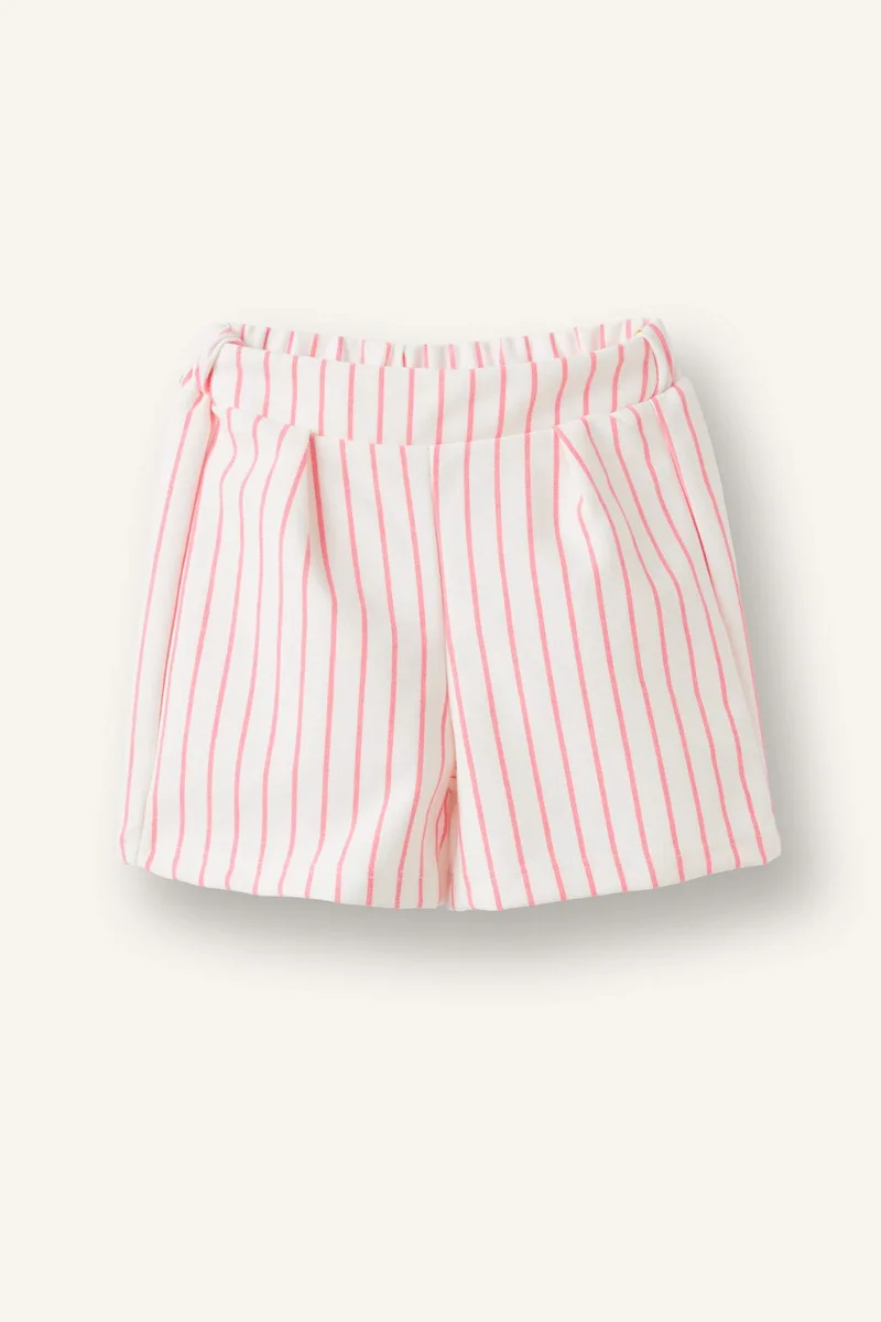 ديفاكتو Baby Girl Striped Top Shorts 2 Piece Set