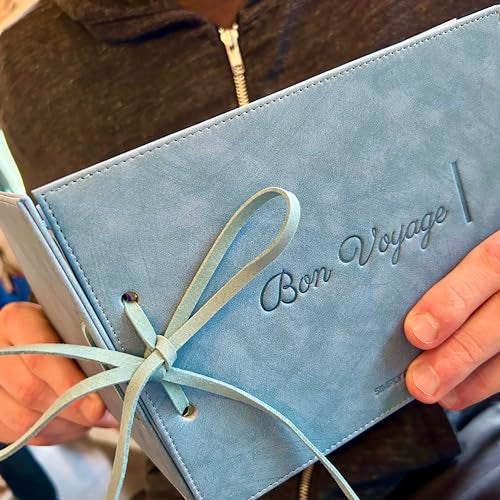 SIMPLY RSB Vegan Leather Postcard Album - Transform Postcards into a Travel Keepsake, Frame & Organize (Bon Voyage) - Image 4