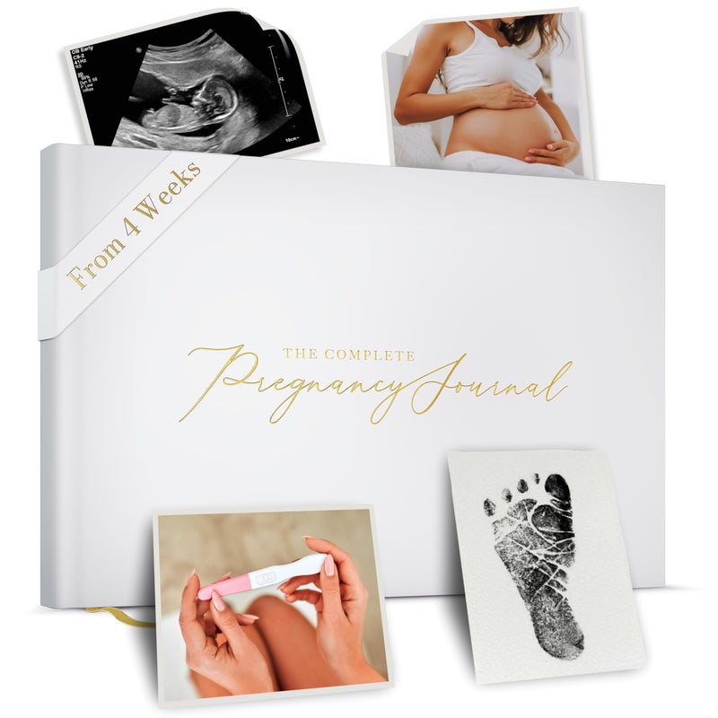 Bibi & Beau Complete Pregnancy Journal & Memory Book - Weekly Pregnancy Scrapbook with Ultrasound Photo Slots - Pregnant Planner Tracking, Milestone Tracker & Firstâ€‘Year Keepsake - Image 1