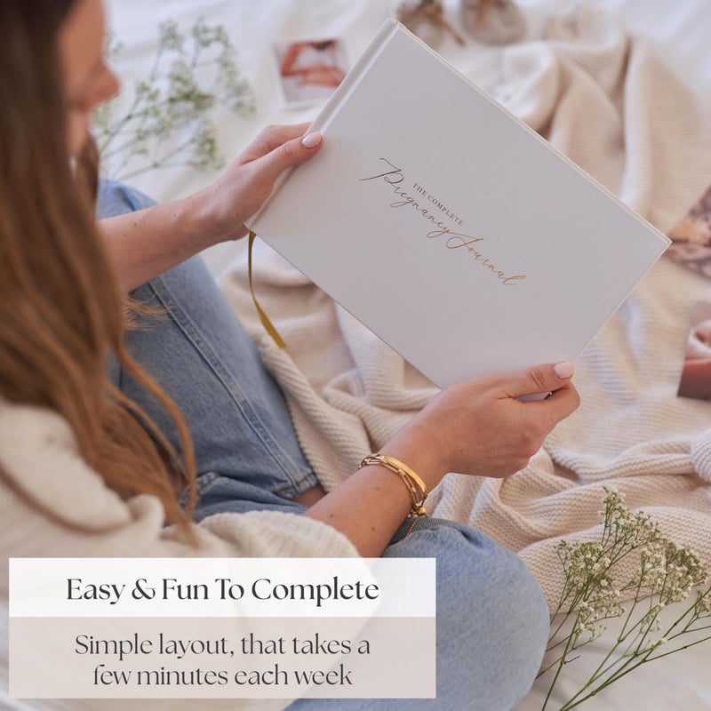 Bibi & Beau Complete Pregnancy Journal & Memory Book - Weekly Pregnancy Scrapbook with Ultrasound Photo Slots - Pregnant Planner Tracking, Milestone Tracker & Firstâ€‘Year Keepsake - Image 3