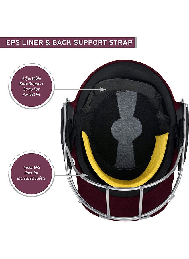 DSC SCUD Cricket Helmet | Size: Small | For Men & Boys | Fixed Spring Steel Grill | Adjustable Back Support Strap | Removable and washable sweatband | Lightweight  - Image 3