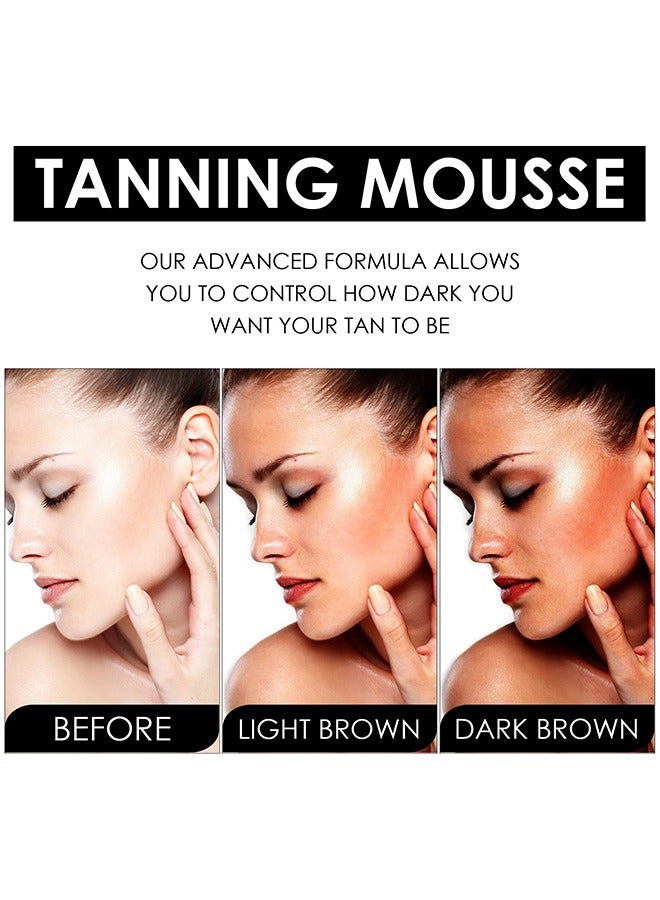 Jaysuing Tanning Mousse, Intensive Tanning Spray, Tanning Accelerator Spray, Suitable For Sun Loungers And Outdoor Sun, Tanning Cream For Sunbeds And Outdoor, Body Self-Tanners 60ml - Image 4