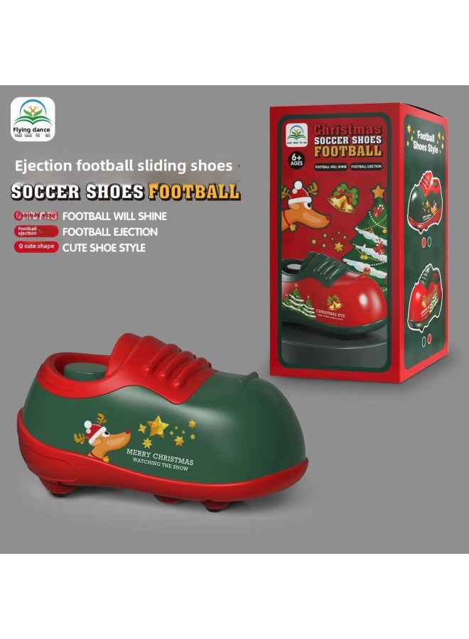 Children's Catapult Sliding Football Shoes World Cup With Light Gifts Parent-child Interactive Competitive Toys Can Be Sent On Behalf-Color:Red + Blue - Image 3
