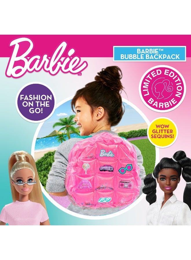 Barbie Sinco Creations Barbie Bubble Backpack, Inflatable Pvc Mini Backpack With Adjustable Straps, Durable, Stylish & Fun Bag For Kids Ages 3Y+ - Image 3