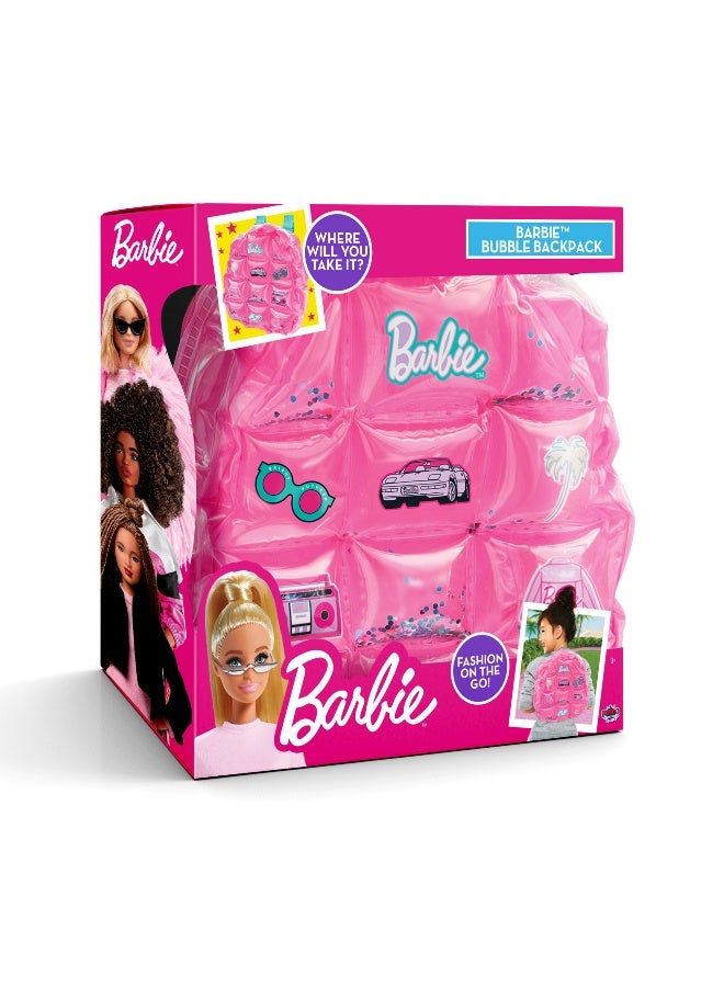 Barbie Sinco Creations Barbie Bubble Backpack, Inflatable Pvc Mini Backpack With Adjustable Straps, Durable, Stylish & Fun Bag For Kids Ages 3Y+ - Image 5