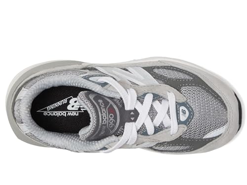 New Balance Boy's 990 V6 Lace-up Sneaker, Grey/Silver, 1 Little Kid - Image 2