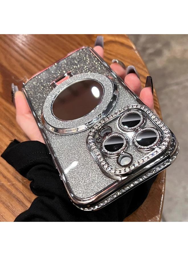 Zaboon Case For iPhone 13 Pro Rhinestone Mirror Glitter MagSafe TPU Phone Case - Image 5
