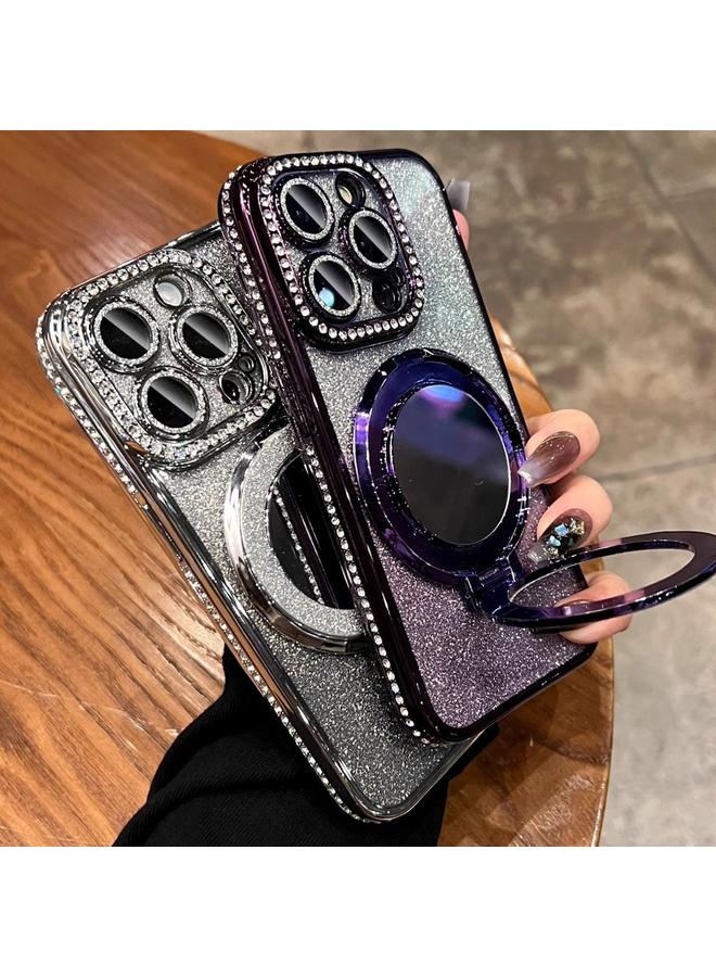 Zaboon Case For iPhone 13 Pro Rhinestone Mirror Glitter MagSafe TPU Phone Case - Image 3