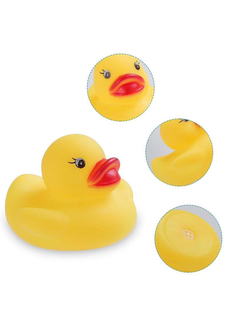 50 PCS Mini  Rubber Duck, Tiny Baby Shower Rubber Ducks, Squeak Ducks Baby Shower Toy for Toddlers Boys Girls, Great for Shower - Image 5