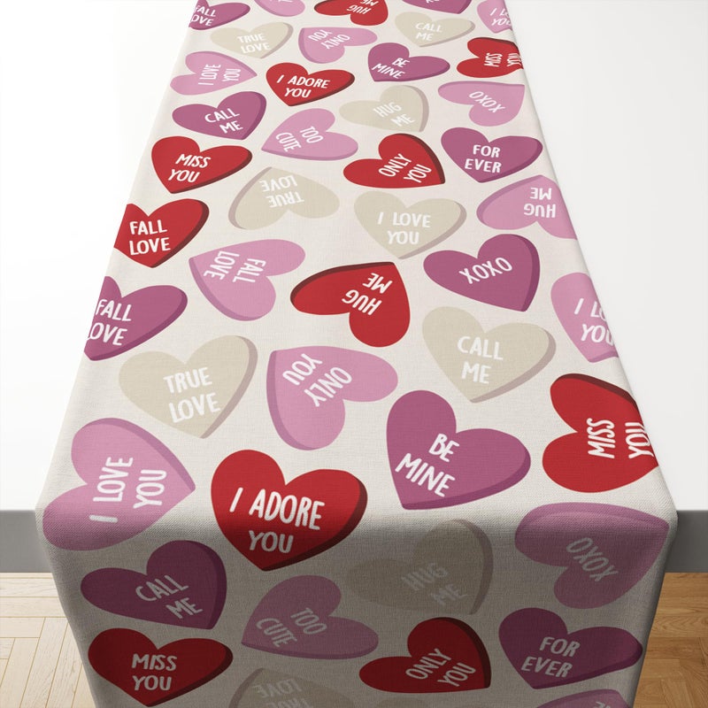 OHOME Valentines Day Decorations - Valentines Table Runner | Valentines Day Decor Party Favors Supplies - Galentines Day Decorations Centerpiece Accessories for Home Kitchen - Image 1