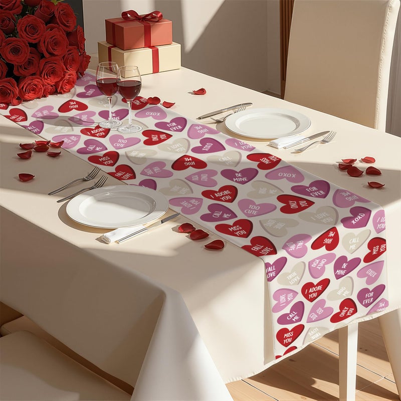 OHOME Valentines Day Decorations - Valentines Table Runner | Valentines Day Decor Party Favors Supplies - Galentines Day Decorations Centerpiece Accessories for Home Kitchen - Image 4