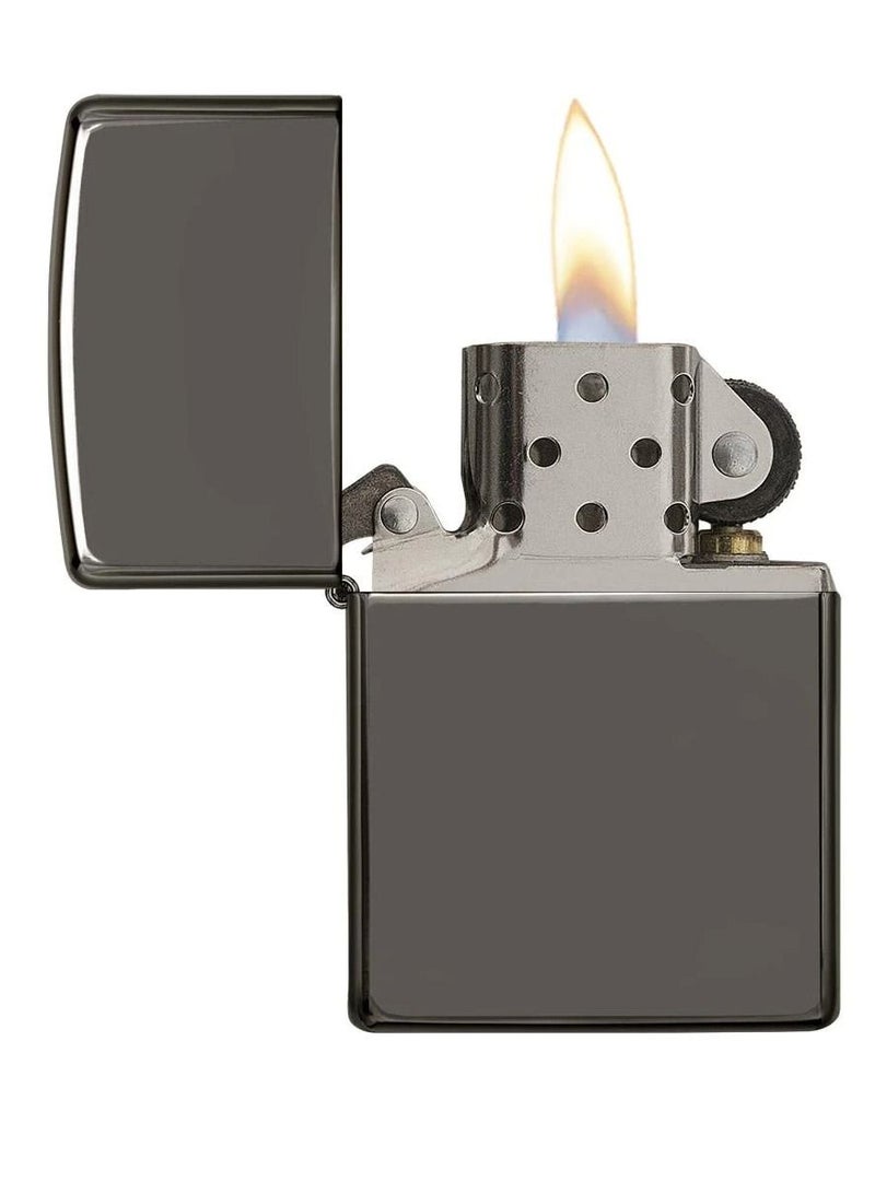 Zippo ولاعة زيبو 29789 150 سوداء مقاومة للرياح مع مدخل للأنابيب - Image 3