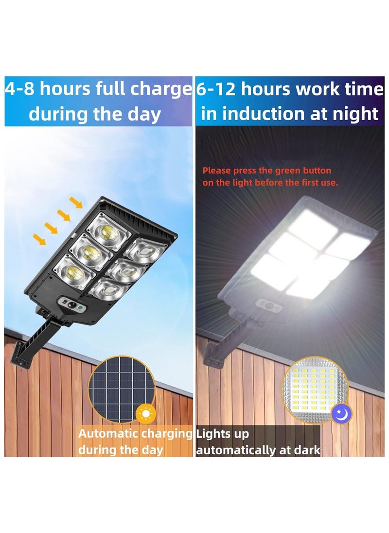 SOLAR - Solar Street Lights 180 LED Super Bright Solar LED Light Outdoor Street Lamp 3 Light Mode Motion Sensor IPX4 Waterproof Light for Garage ,Garden Street(W789A-3) - Image 1