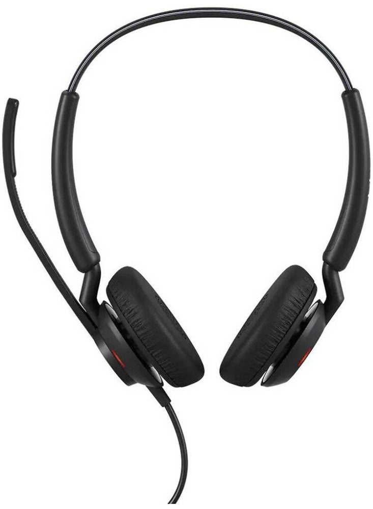 Jabra Engage 40 Stereo Wired USB-C/A Headset for PC – UC Certified, 2-Microphone Noise-Cancelling System, Noise-Isolating Ear Cushions, Busylight, SafeTone 2.0 Hearing Protection, 20mm Speakers, Black | 4099-419-269 - Image 2