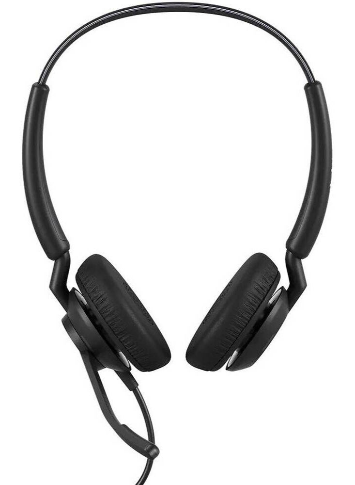 Jabra Engage 40 Stereo Wired USB-C/A Headset for PC – UC Certified, 2-Microphone Noise-Cancelling System, Noise-Isolating Ear Cushions, Busylight, SafeTone 2.0 Hearing Protection, 20mm Speakers, Black | 4099-419-269 - Image 1