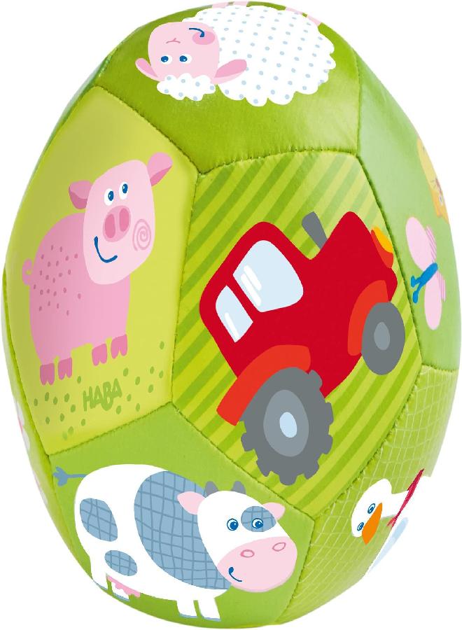 HABA Baby Ball on The Farm 4.5" for Babies 6 Months and Up - Image 3