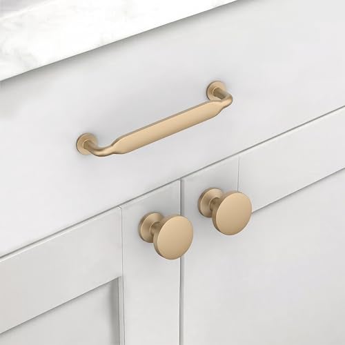 Coinkoly 10 Pack 33496mm Champagne Copper Cabinet Pulls Kitchen Drawer Cabinet Handles Champagne Bronze Hardware for Cabinet Cupboard Dresser Handles CK0076 - Image 3