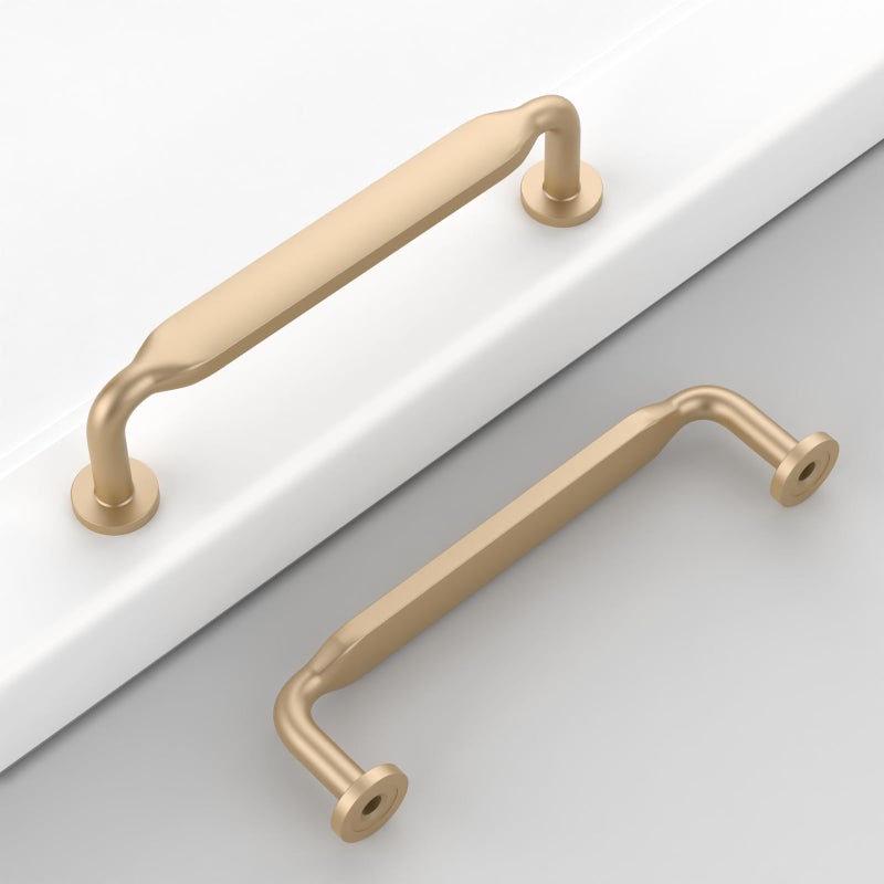Coinkoly 10 Pack 33496mm Champagne Copper Cabinet Pulls Kitchen Drawer Cabinet Handles Champagne Bronze Hardware for Cabinet Cupboard Dresser Handles CK0076 - Image 2