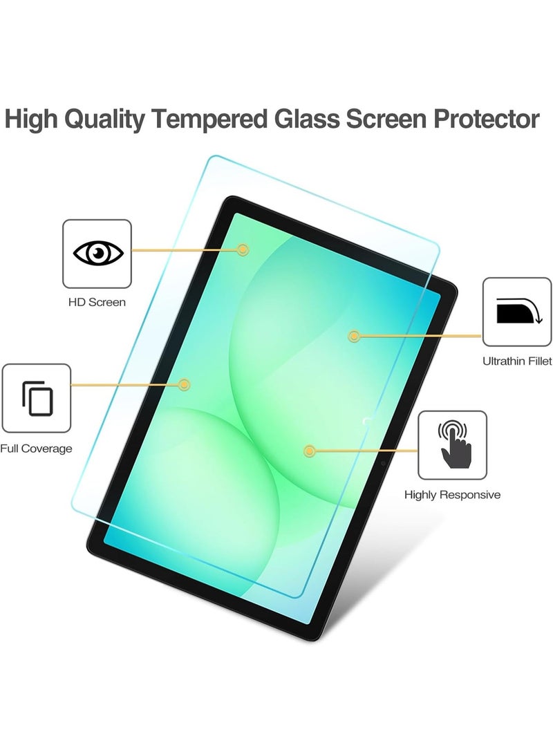 3 Pack Screen Protector Compatible with Samsung Galaxy Tab A11 Plus 11 inch 2025/ A9 Plus 11" 2023 SM-X210/X215/X216, Tempered Glass Film HD Clear Scratch-Resistant, Support Pencil and Face ID - Image 4