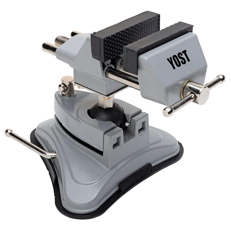 Yost Tools Yost V-275 Portable Vacuum Base Vise, Pivots Multi-Angle, 2.75â€ Jaw Width, (1 Pack), Silver - Image 1