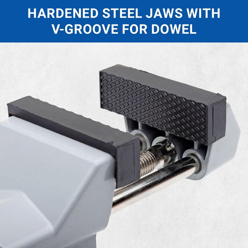 Yost Tools Yost V-275 Portable Vacuum Base Vise, Pivots Multi-Angle, 2.75â€ Jaw Width, (1 Pack), Silver - Image 3