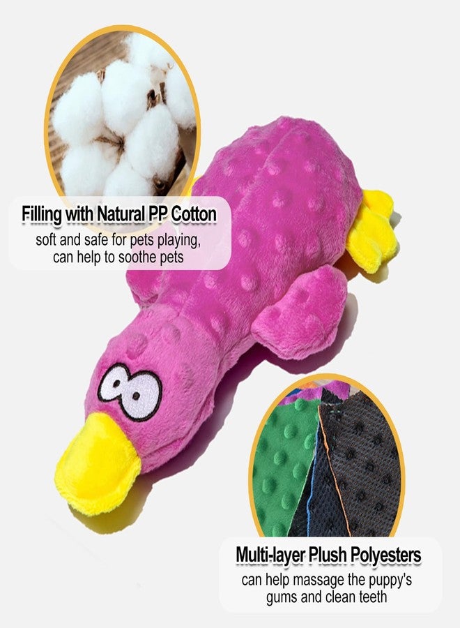 Adpartner Plush Squeaky Dog Toys, 2 Pack Squeak Duck Stuffed Squeaky Toys for Small, Medium Dogs to Keep Them Busy, Interactive Crinkle Dog Toys Soft Pet Chew Toy for Training and Reduce Boredom - Image 2