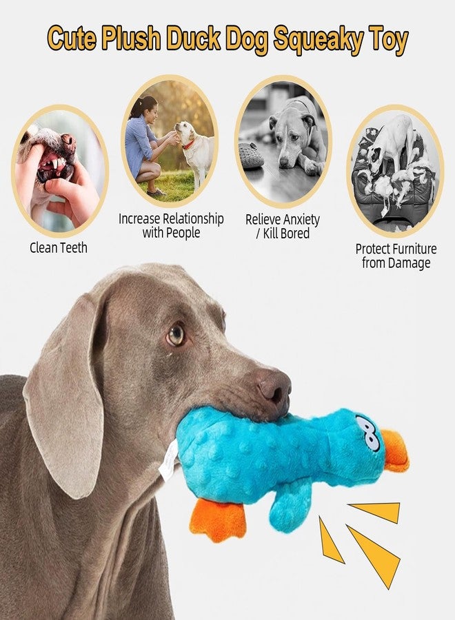 Adpartner Plush Squeaky Dog Toys, 2 Pack Squeak Duck Stuffed Squeaky Toys for Small, Medium Dogs to Keep Them Busy, Interactive Crinkle Dog Toys Soft Pet Chew Toy for Training and Reduce Boredom - Image 5