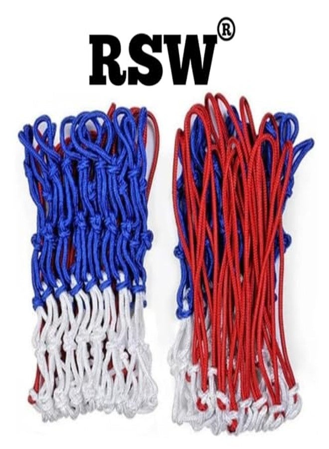 آر إس دابليو شبكة كرة سلة RSW، ملمس حريري، أحمر وأزرق - Image 5