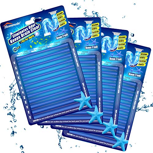 Hommate Drain Sticks Drain Cleaner Sticks Keeps Drains and Pipes Clear and Odor-free for Sink Pipe Cleaning Sticks for Drains As Seen On TV - Image 1
