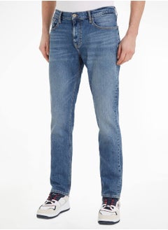 Men's Ryan Regular Straight Faded Jeans, Blue