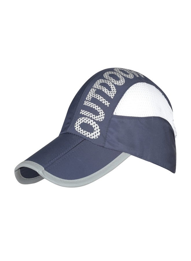 iSWEVEN Printed Summer Breathable Mesh Baseball Cap Quick Drying Hats for Men Outdoor Light Weight UV Protection Cap (Blue, 8011B) - Image 4