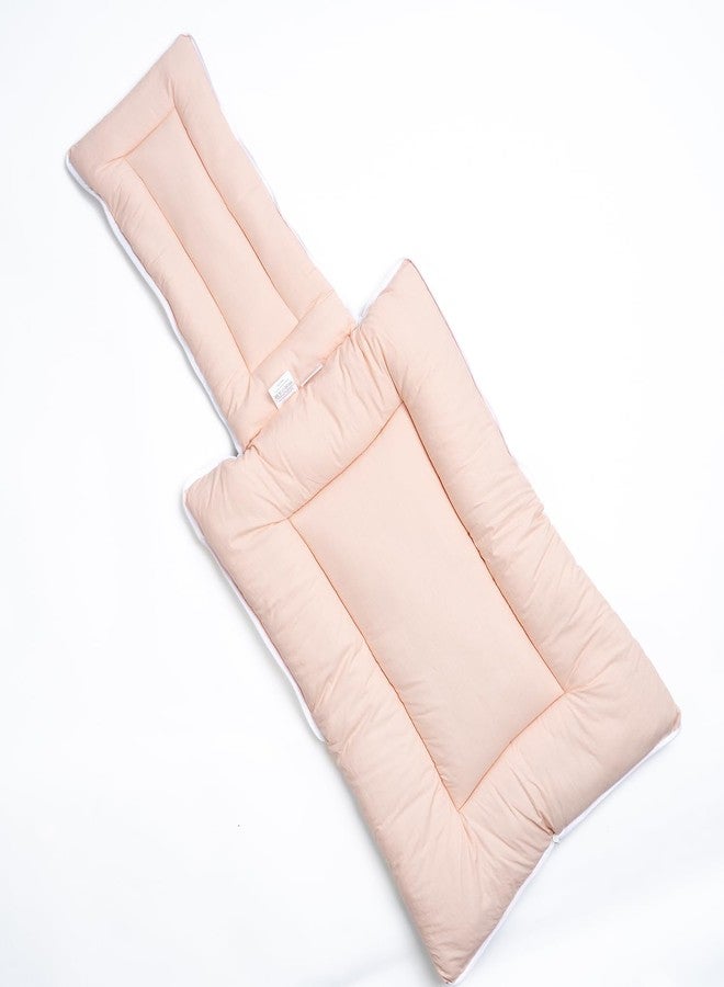 haus & kinder 3 in 1 Baby Sleeping Bag & Carry Nest | Cotton Bedding Set for Infants & New Born Baby | Portable/Travel & Skin Friendly | 0-6 Months (Ditsy Bloom) - Image 5