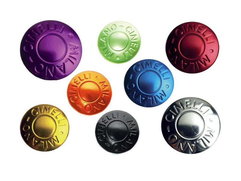 Cinelli Milano Anodized Handlebar Plugs, Silver - Image 4