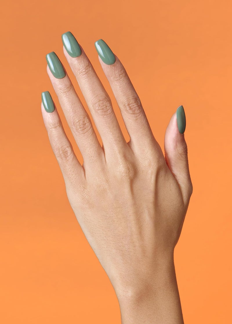 ohora Semi Cured Gel Nail Strips (N Cream Leaf) - Green, Solid, St Patrick's Day Nails, Works with Any UV/LED Lamps, Salon-Quality, Long Lasting, Easy to Apply & Remove - Image 2