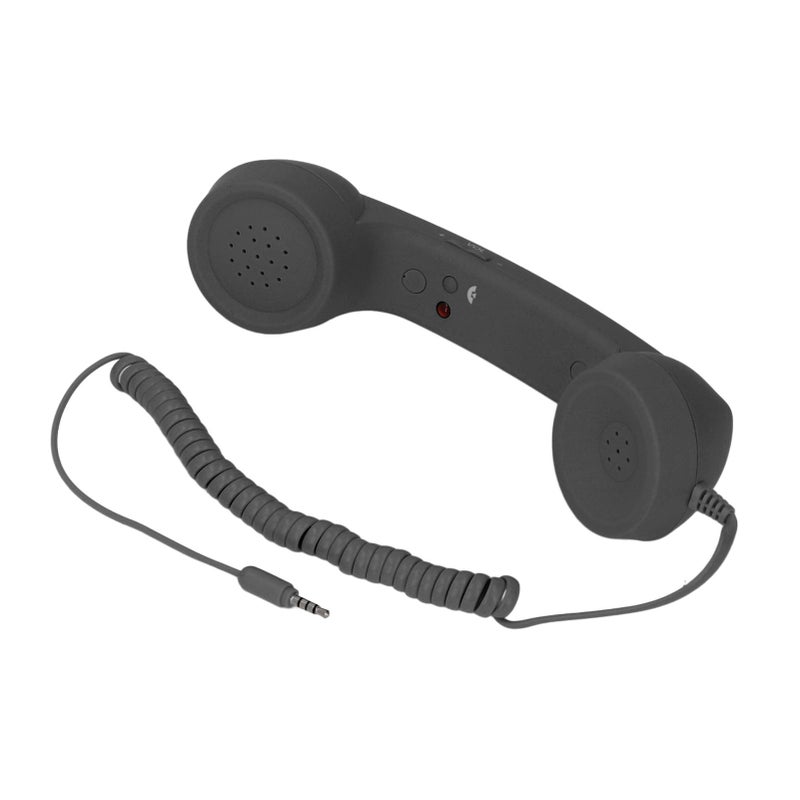 Retro Phone Handset Multifunctional Radiation Proof Clear Sound Wireless Mobile Phone Telephone Handset for Home Travel Office Black - Image 4