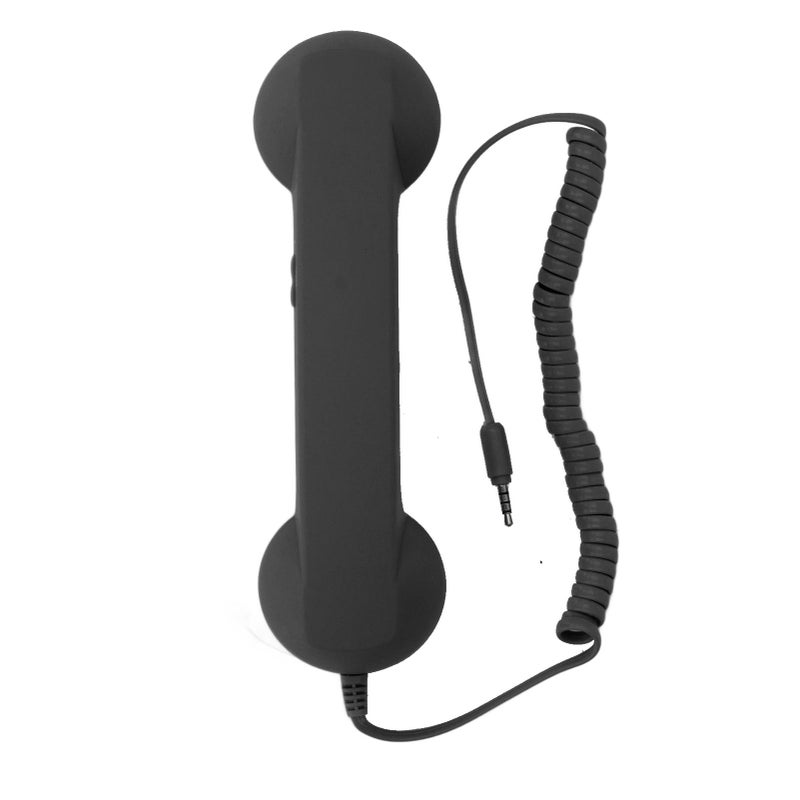 Retro Phone Handset Multifunctional Radiation Proof Clear Sound Wireless Mobile Phone Telephone Handset for Home Travel Office Black - Image 1
