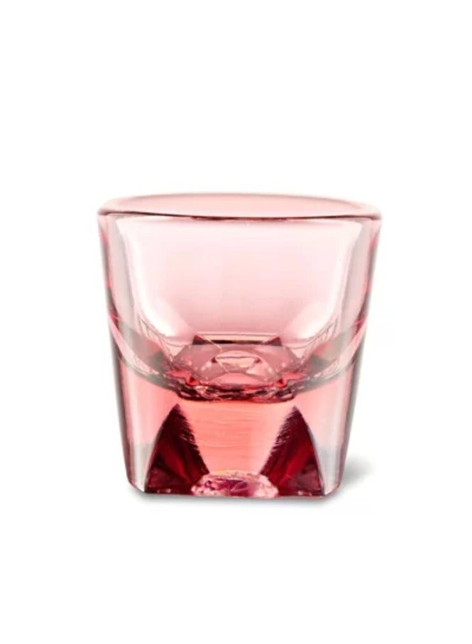 notNeutral Vero Espresso Glass/Coffee Cup, Rose - 3 oz, Set of 2 - Image 1