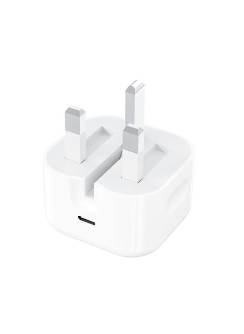 Qbest Triple Wall Power Adapter with USB-C Port | 20W PD Fast Charging Plug | Multi-Use Socket for iPhone, Samsung & Smart Devices | Compact & Safe Design for Home & Office