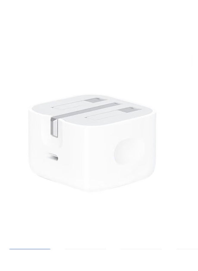 Qbest Triple Wall Power Adapter with USB-C Port | 20W PD Fast Charging Plug | Multi-Use Socket for iPhone, Samsung & Smart Devices | Compact & Safe Design for Home & Office