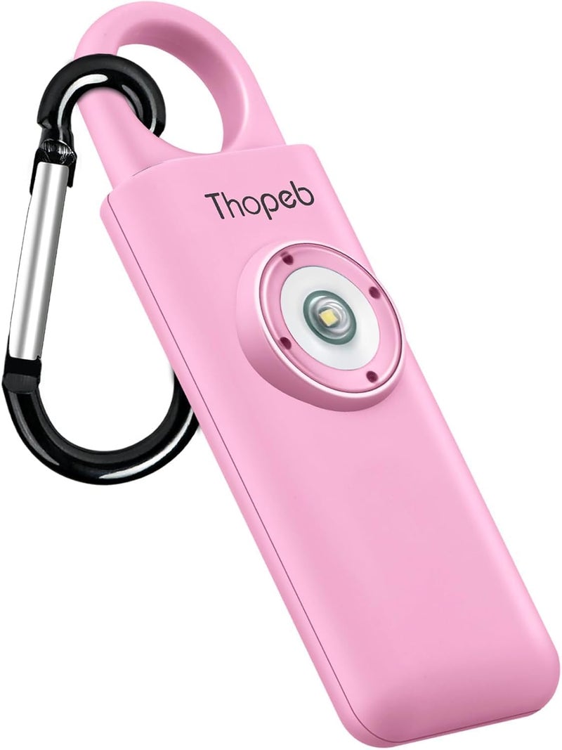 Thopeb –The Original Personal Safety Alarm for Women Self Defense – Elders & Kids Self Defense Keychain Siren – 135dB Loud Siren Bird Sound – Cute Key Chains Protection (Pink) - Image 1