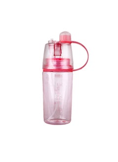 EZ Life EZ Life Drink Some Spray Some Mist Bottle - 400ml - Pink - Markers for Kids, School Boys, Girls, Sports Water Bottles, Home, Kitchen, Travel Bottle, Office Bottle, Easy-to-use - Pack of 1  - Image 1