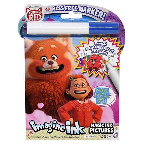Bendon Imagine Ink Turning Red Magic Ink Pictures and Game Book with Mess Free Marker - Image 1