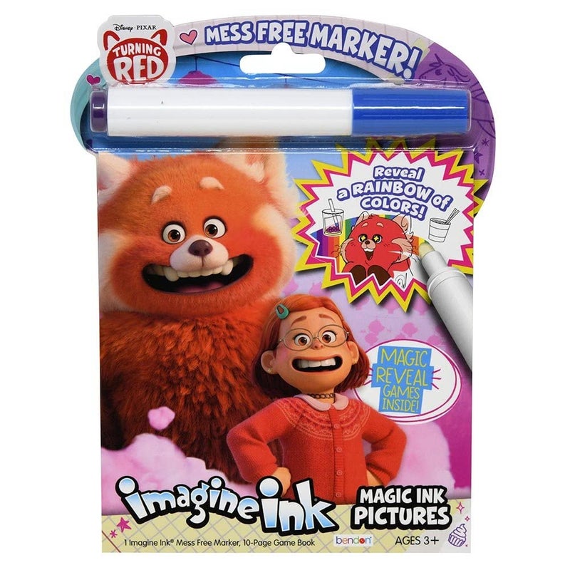 Bendon Imagine Ink Turning Red Magic Ink Pictures and Game Book with Mess Free Marker - Image 2