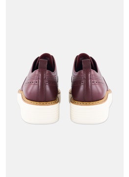 COLE HAAN Women Lace Up Casual Shoes, Maroon  - Image 3