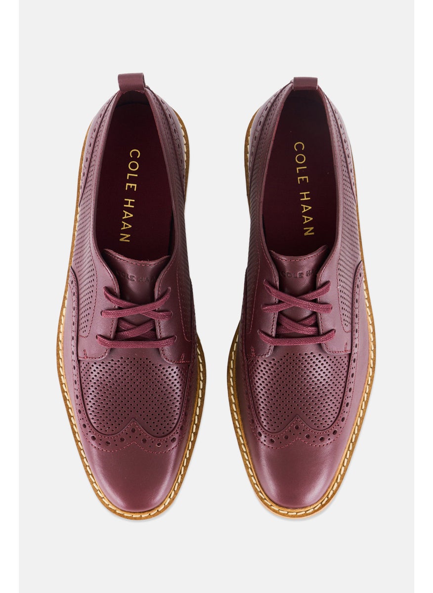 COLE HAAN Women Lace Up Casual Shoes, Maroon  - Image 2