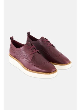 COLE HAAN Women Lace Up Casual Shoes, Maroon  - Image 1