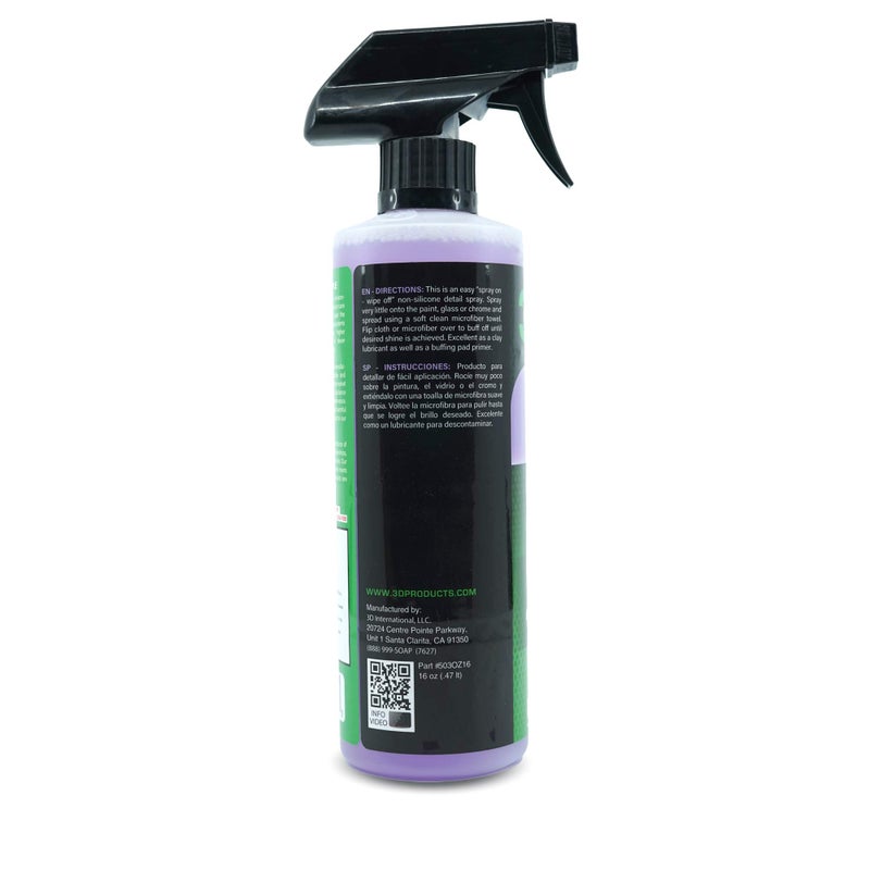 3D Spray Detailer - Silicone-Free Body Shop Detailer Spray for Freshly Painted Vehicles 16oz - Image 2